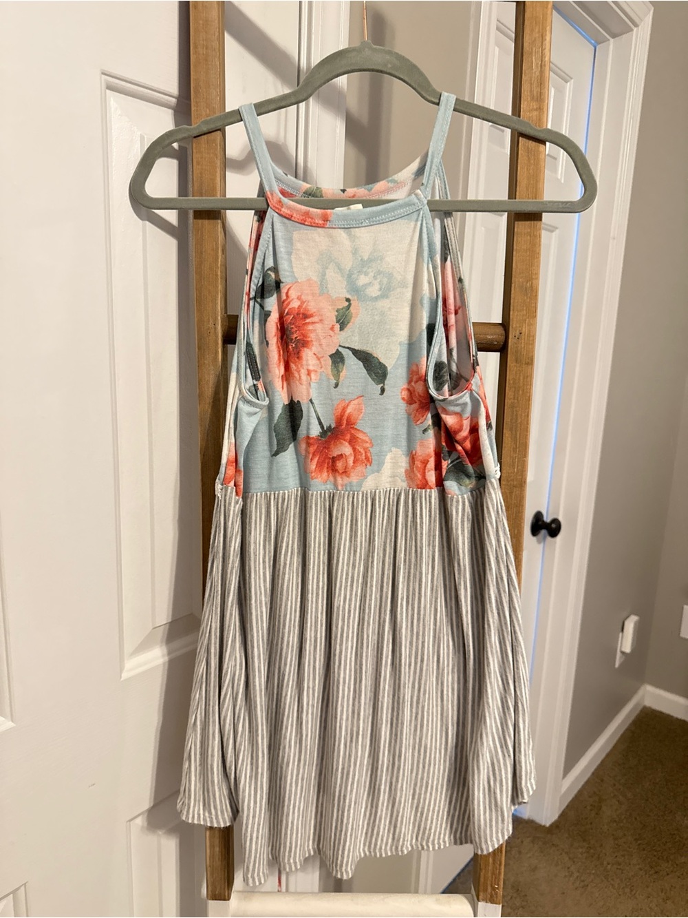 BiBi tank top floral - stripe patterns